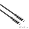 Кабель Type-C-Type-C, 1 м, Black, ColorWay, 240 Вт , 5A, PVC / Aluminum Alloy (CW-CBPDCC069-BK)