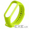 Ремінець для фітнес браслета BeCover Silicone Xiaomi Mi Smart Band 5/6/7 Lime (705433)