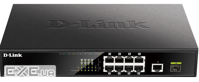 Комутатор мережевий D-Link DGS-1010MP