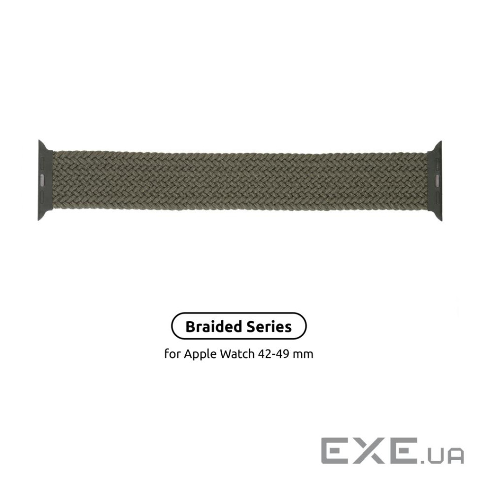 Ремінець ArmorStandart Braided Solo Loop для Apple Watch 42/44/45/49mm Inverness Green Si (ARM58076)