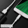 Кабель HOCO X25 USB to Micro 2A, 1m, PVC, PVC connectors, White (6957531080138)