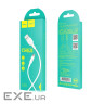 Кабель HOCO X25 USB to Micro 2A, 1m, PVC, PVC connectors, White (6957531080138)