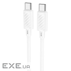 Кабель Hoco X88, Type-C-Type C, 60W, White, довжина 1м, BOX (Hoco X88 / Type-C-Type C)