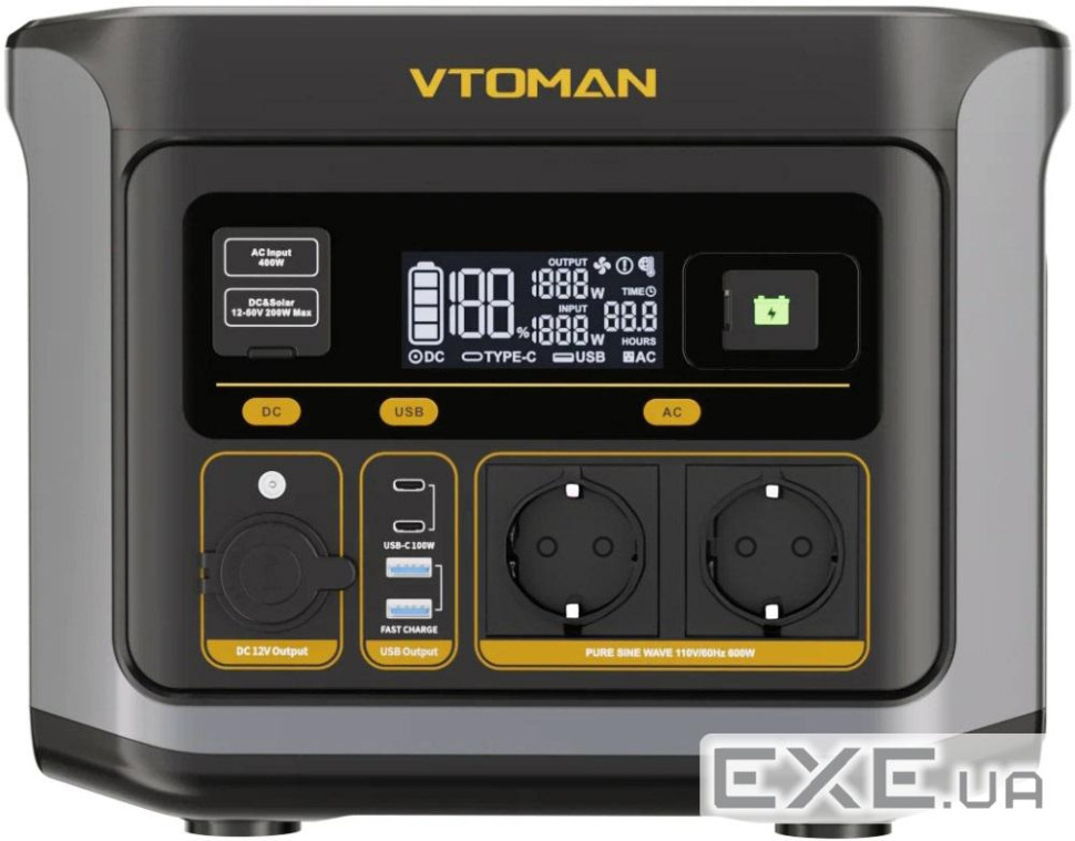 Зарядна станція Vtoman FlashSpeed 600 499Wh