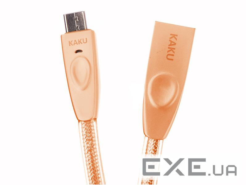 Кабель iKAKU Speeded series for mirco, Gold, довжина 1м , 2.4A, BOX (13046)