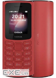 Мобільний телефон Nokia 105 2023 Dual Sim Red, 1.8'' (160x120) TFT / клавіату (Nokia 105 2023 DS Red)