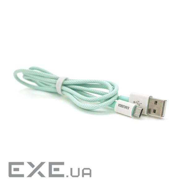 Кабель iKAKU KSC-723 GAOFEI smart charging cable for micro, Green, длина 1м , 2.4A, BO (KSC-723-MG)