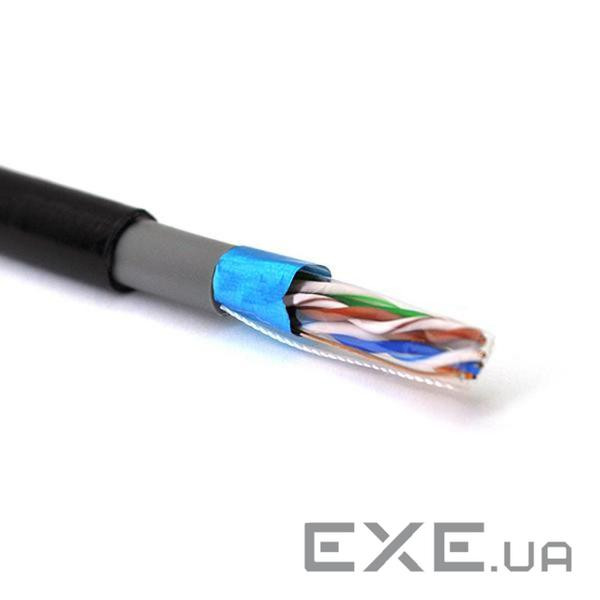 Кабель мережевий Merlion FTP 305м КНПЭ (4*2*0,51) 4Р 24AWG [СCA] Black (03496)
