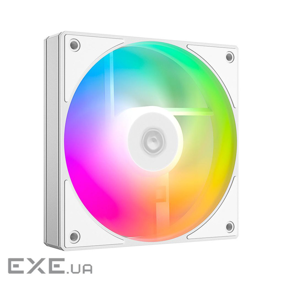 Вентилятор ID-Cooling AS-120-ARGB-W, 120x120x25мм, 3-pin, 4-pin, білий