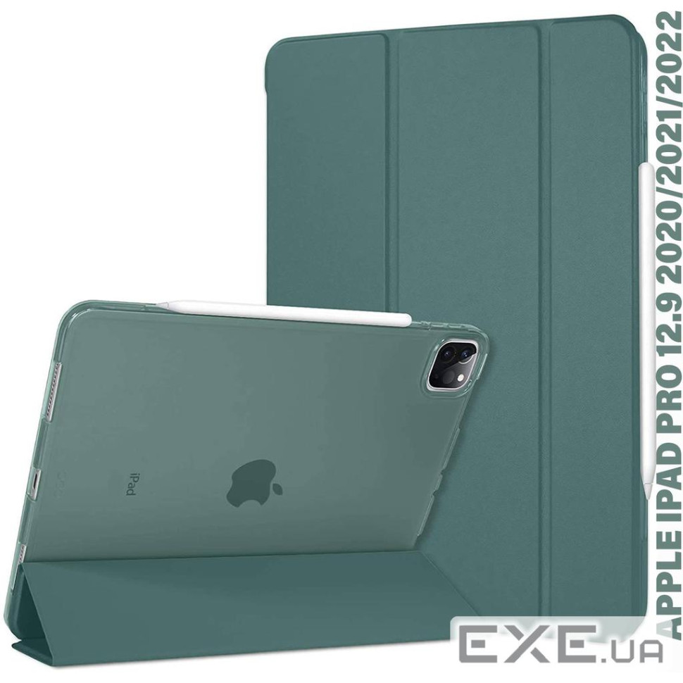 Чeхол-книжка BeCover Tri Fold Hard для Apple iPad Pro 12.9 2020/2021/2022 Dark Green (711720)