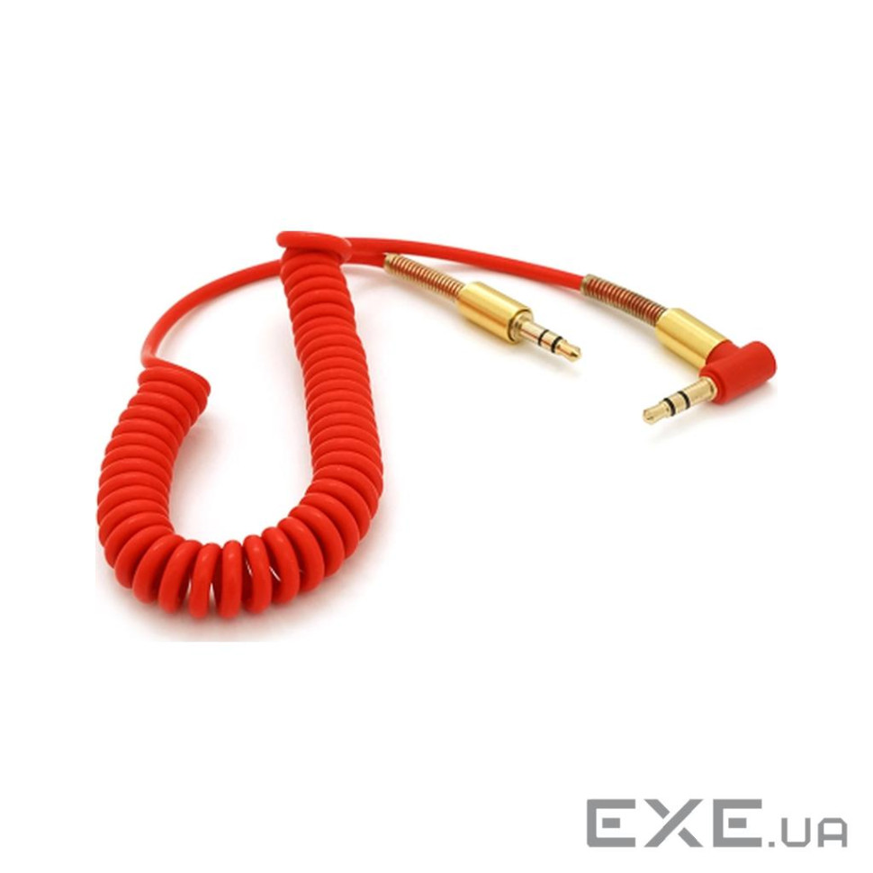 Кабель мультимедійний 3.5mm M to 3.5mm M 1.5m 90 corner red Voltronic (YT-AUXSGJ(M)/(M)-1.5-R)