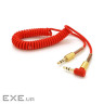 Кабель мультимедійний 3.5mm M to 3.5mm M 1.5m 90 corner red Voltronic (YT-AUXSGJ(M)/(M)-1.5-R)
