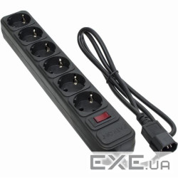 Мережевий фільтр живлення PATRON 1 m3*1mm2 (SP-1063U) 6 розеток BLACK (EXT-PN-SP-1063U)