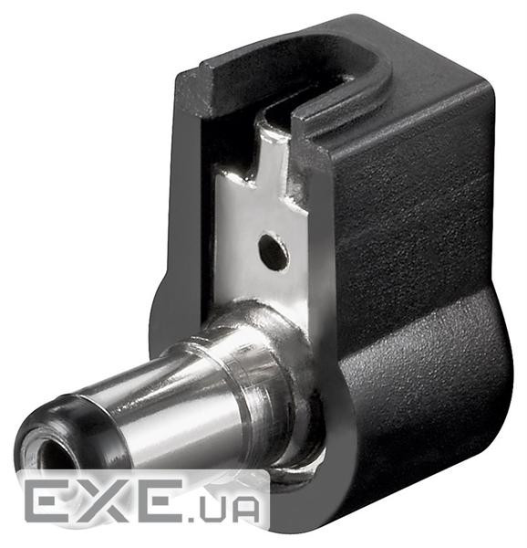 Штекер FreeEnd-Jack DC,5.5x2.1x9.0mm конектор DC21W 90е,чорний (75.01.1629-1)