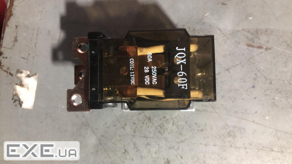 Реле JQX-60F. power relay, DC12V 60A 250VAC