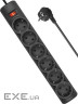 Мережевий фільтр DEFENDER DFS 155 Black, 6 розеток, 5м (994960)