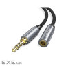 Аудіо кабель Cabletime 3.5 мм (M) - 3.5 мм (F), 3 м (CF11N) (CA915255)