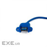 Кабель-подовжувач USB3.0 1 м Extradigital Blue, з кріпленням (KBU1878)