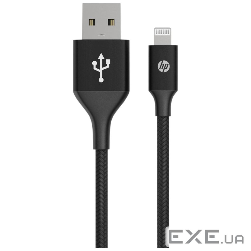 Дата кабель USB 2.0 AM to Lightning 1.0m 2.4A MFI HP (HP_DHC-MF100-1m)