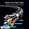 Кабель мультимедійний HDMI M to HDMI M 70.0m 4K60Hz fiber optic black Vention (ALSBAX)
