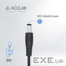 Кабель живлення USB to DC 5.5х 2.5mm 9V 1A ACCLAB (1283126565113)