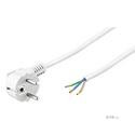 Кабель живлення пристроїв FreeEnd-IEC(Schuko) M/M 2.0m,3x0.75mm 90ё Pigtail,білий (75.09.3311-1) (75.09.3311-1)