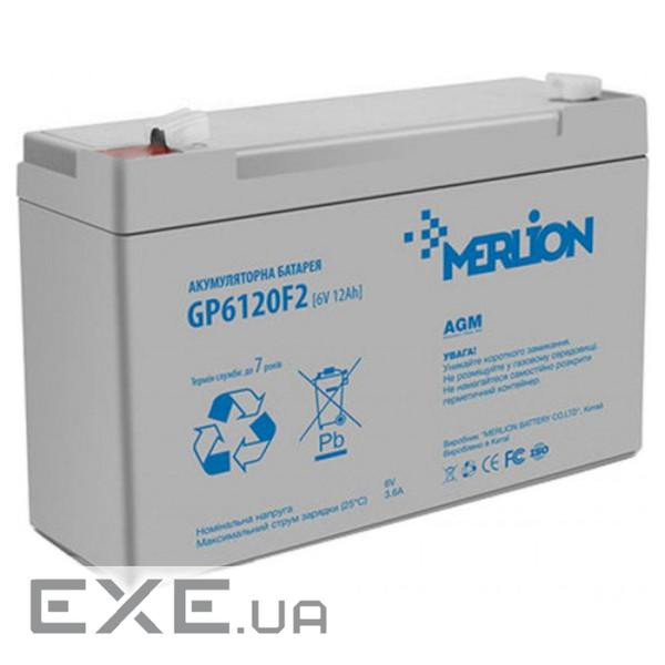 Акумуляторна батарея MERLION GP612F2 (6В, 12Ач)