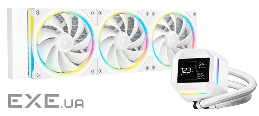 Система водяного охлаждения DeepCool LM360 WH (R-LM360-WHDMMC-1), Intel: 1851/1700/1200/115X, AMD: A