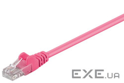 Патч-корд неекранований RJ45 UTP6 1.5m, patch AWG24 D=5.8mm Gold Protect, малиновий (75.09.5593-10)
