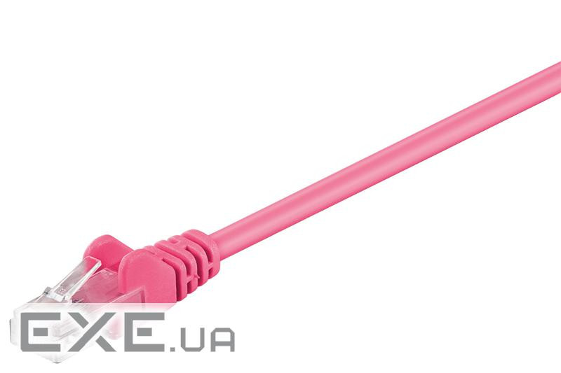 Патч-корд неекранований RJ45 UTP6 1.5m, patch AWG24 D=5.8mm Gold Protect, малиновий (75.09.5593-10)