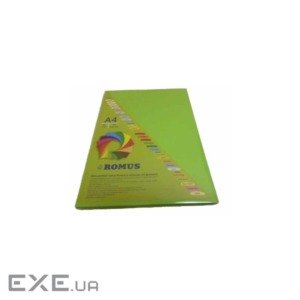 Папір Romus A4 80 г/м2 100c, green light (R51000)