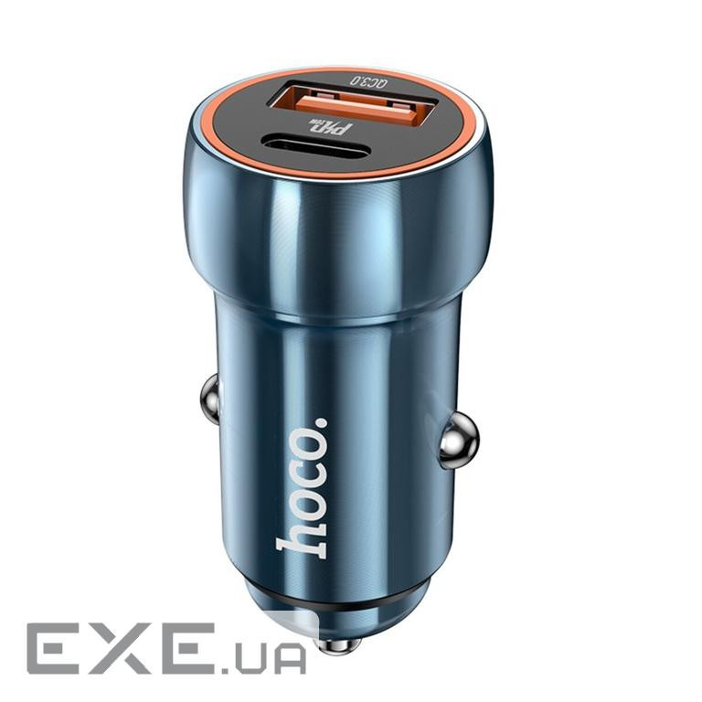 Зарядний пристрій HOCO Z46A USB-A/Type-C Sapphire Blue (6931474770349)