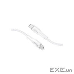 Дата кабель USB-C to USB-C 2.0m 3A xCord-CC200 white Promate (xcord-cc200.white)