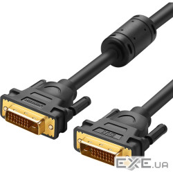 Кабель мультимедійний DVI M to DVI M 3.0m 24+1pin DV101 black Ugreen (11607)