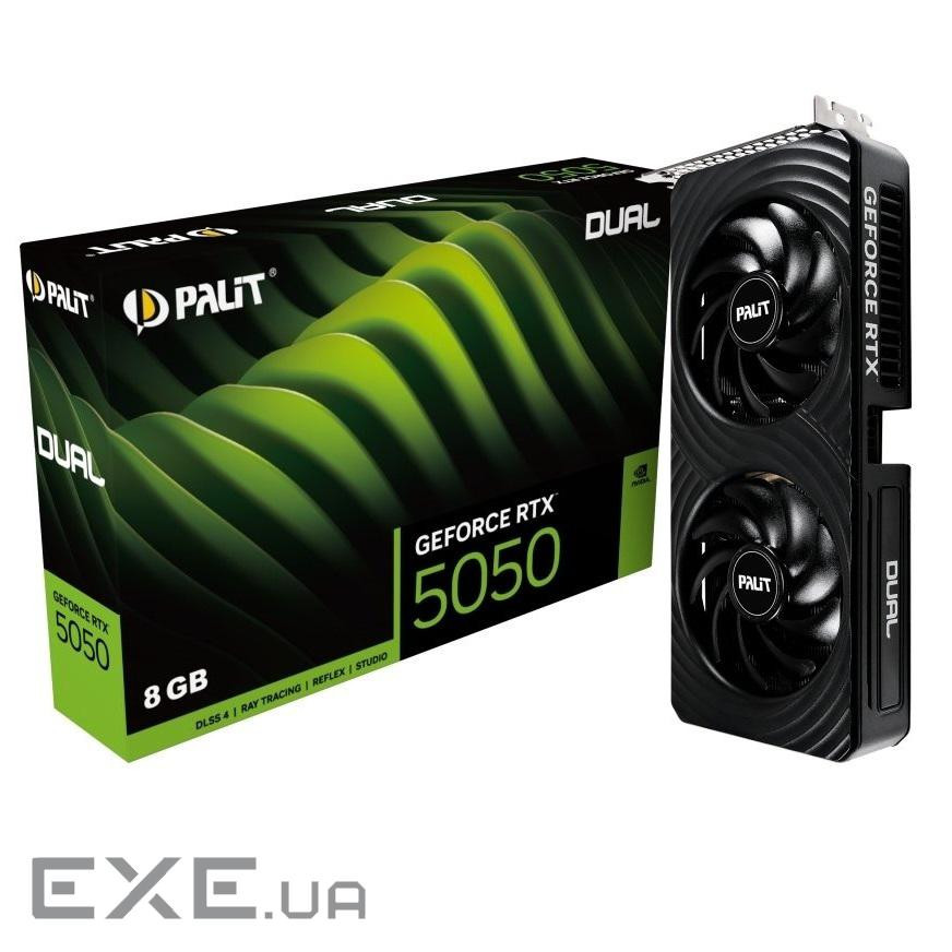 Відеокарта PALIT GeForce RTX 5050 Dual 8GB (NE65050019P1-GB2070D)