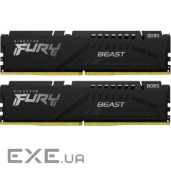 Модуль пам'яті KINGSTON FURY Beast EXPO Black DDR5 6400MHz 32GB Kit 2x16GB (KF564C32BBEK2-32)