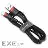 Дата кабель USB 2.0 AM to Lightning 3.0m 2.0A red-black Baseus (CALKLF-R91)