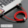 Дата кабель USB 2.0 AM to Lightning 3.0m 2.0A red-black Baseus (CALKLF-R91)