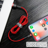 Дата кабель USB 2.0 AM to Lightning 3.0m 2.0A red-black Baseus (CALKLF-R91)