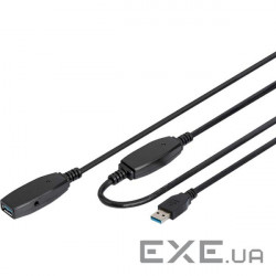 Активний подовжувач USB POWERPLANT USB3.0 AM/AF 10м (CA912858)