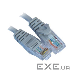 Патч-корд Gear Сat5E UTP 24 AWG 10м сірий (24150)