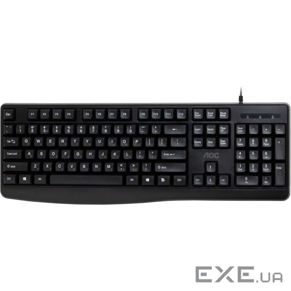 Клавіатура AOC KB120B USB UA Black (KB120B/97)