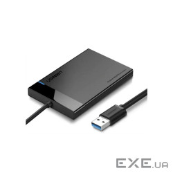 Кишеня зовнішня Ugreen US221, Black, 2.5", USB 3.0, 1xSATA (30847)