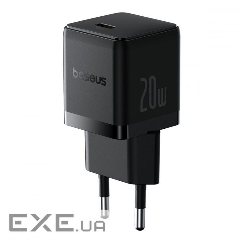 Зарядний пристрій Baseus 1xUSB-C 20W black (P10111602113-00)