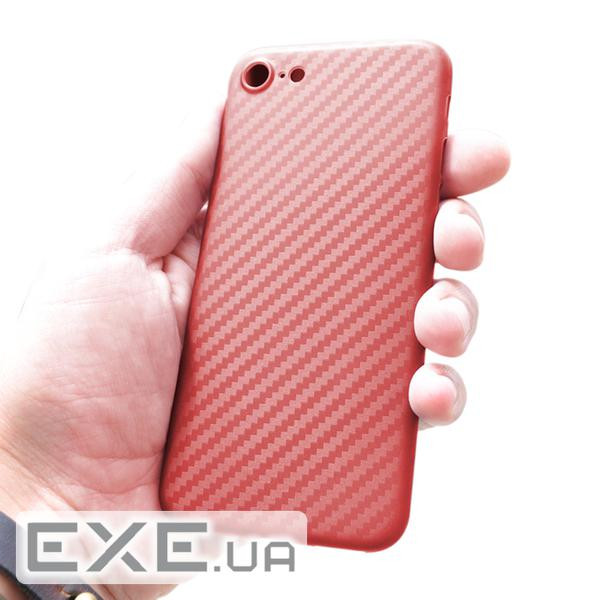 Ультратонка пластикова накладка Carbon iPhone 6 / 6s (12570)