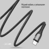 Дата кабель USB-C to USB-C 1.0m PD Fast Charging 65W 3А grey ColorWay (CW-CBPDCC040-GR)