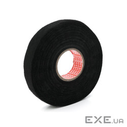 Ізолента ганчіркова YC 51618 0,17мм * 19мм * 25м (чорна), діапазон раб. темп. (0,17мм*19мм*25м) )