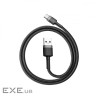 Дата кабель USB 3.1 AM to Type-C 0.5m 3A grey-black Baseus (CATKLF-AG1)