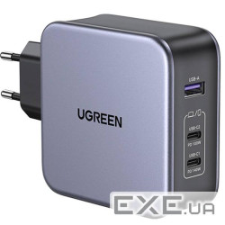 Зарядний пристрій Ugreen 3xUSB 140W (2хUSB-C+USB-A) Gan CD289 with C to C Cable 1.5m ( (CD289/90549)