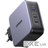Зарядний пристрій Ugreen 3xUSB 140W (2хUSB-C+USB-A) Gan CD289 with C to C Cable 1.5m ( (CD289/90549)